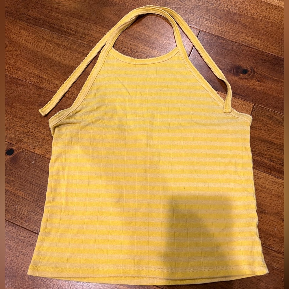 Tie-Neck Cropped Halter